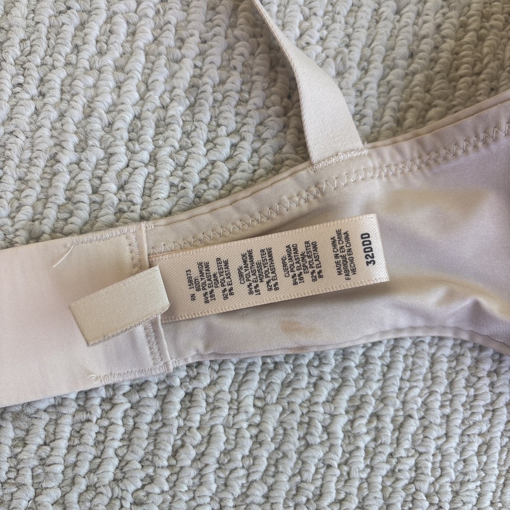 SKIMS Wireless Form T-Shirt Bra Clay 32DDD Padded Seamless Hook & Eye Nude - Picture 7 of 9